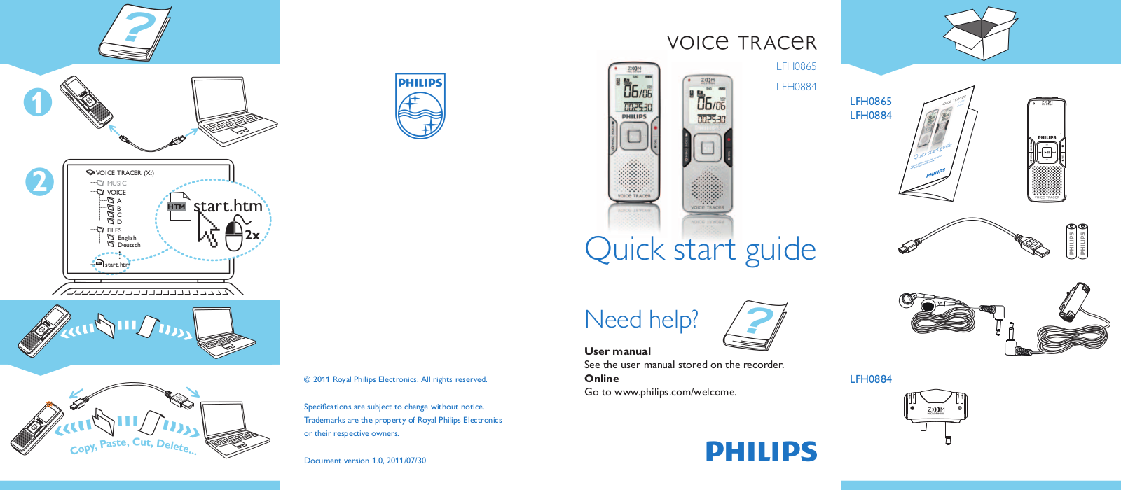 PHILIPS LFH 0865 Guide rapide