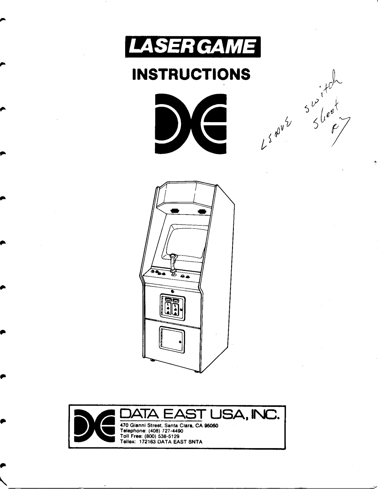 Data east Bega Battle User Guide