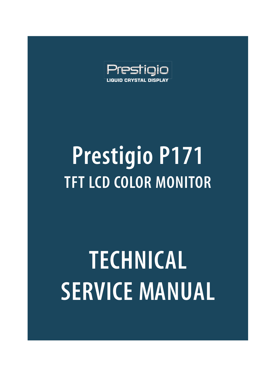 Prestigio P171 Service manual