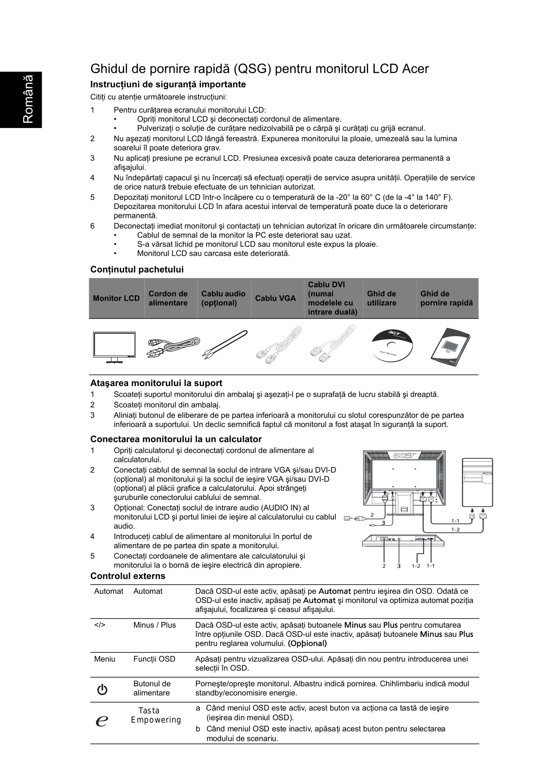 Acer V223HQ, V213H User Manual