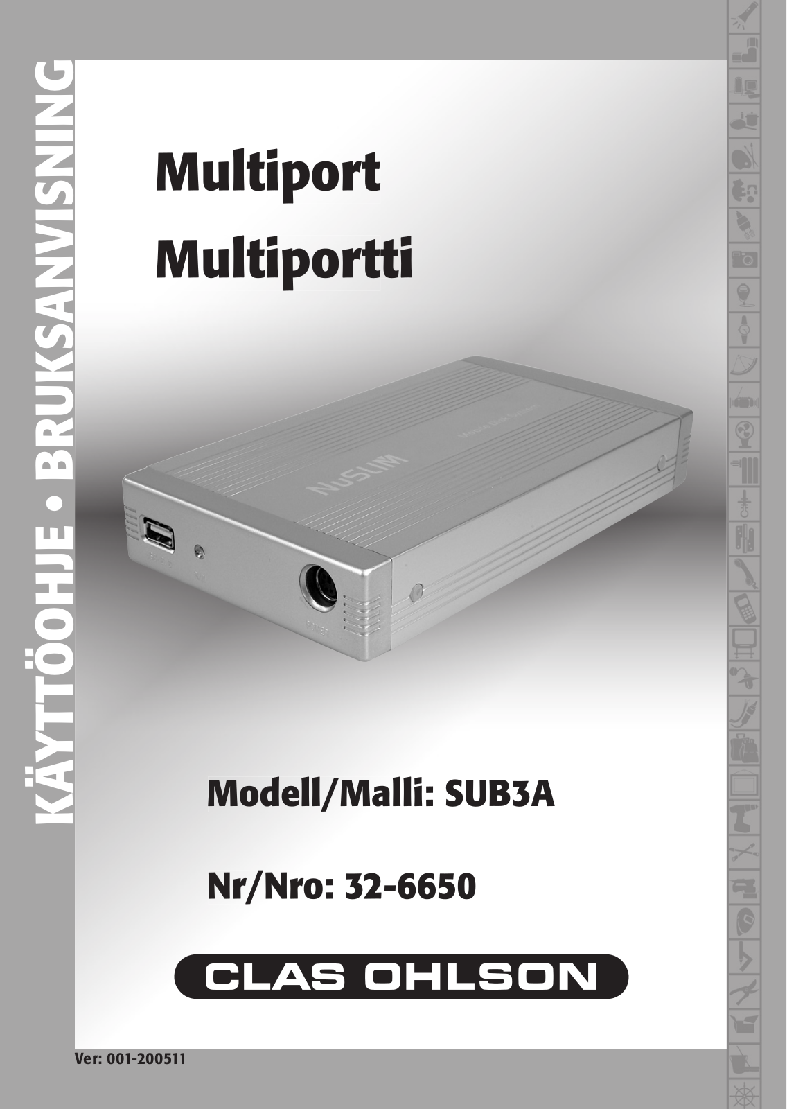 CLAS OHLSON SUB3A User manual - ManualMachine.com
