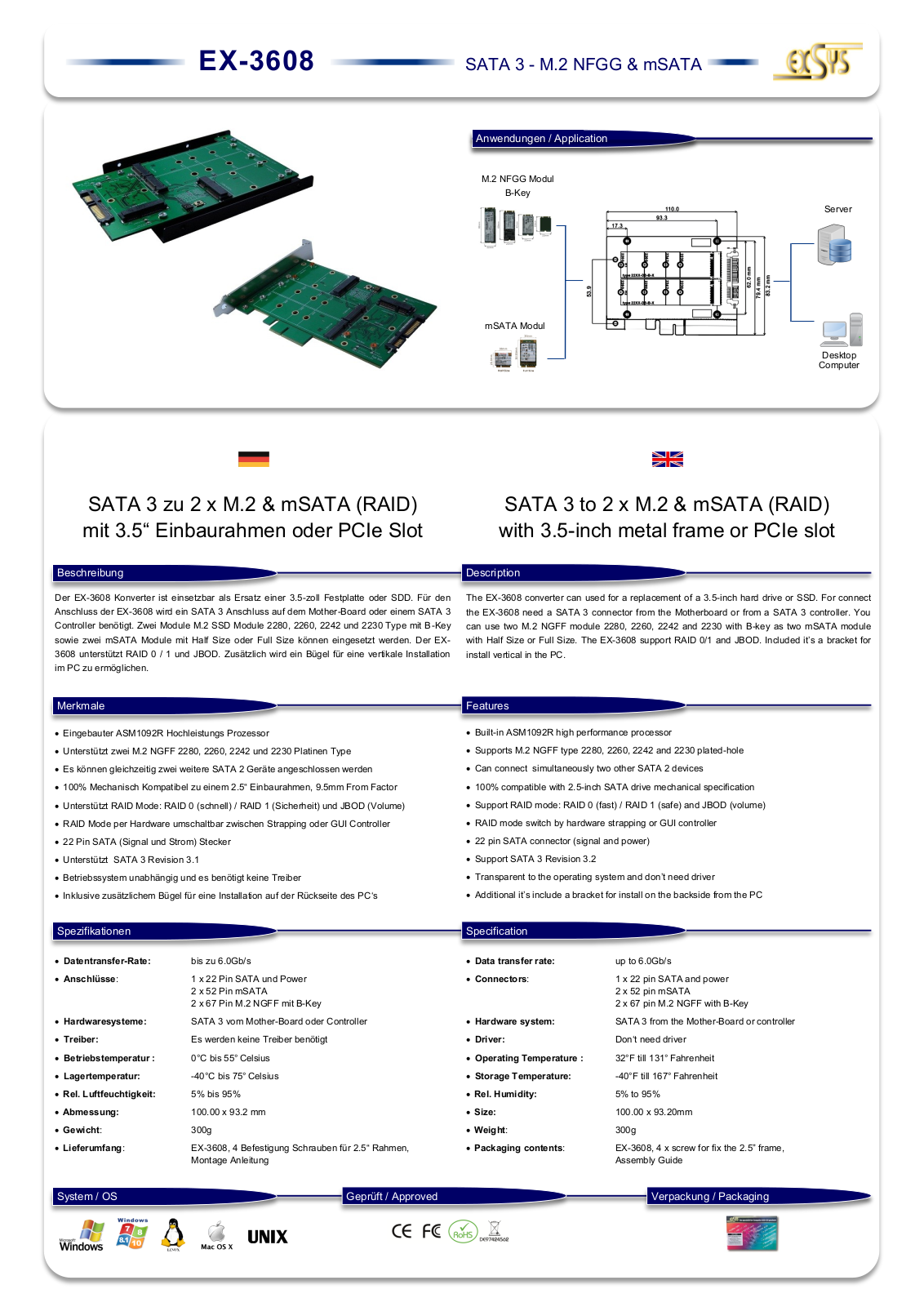 Exsys EX-3608 User Manual