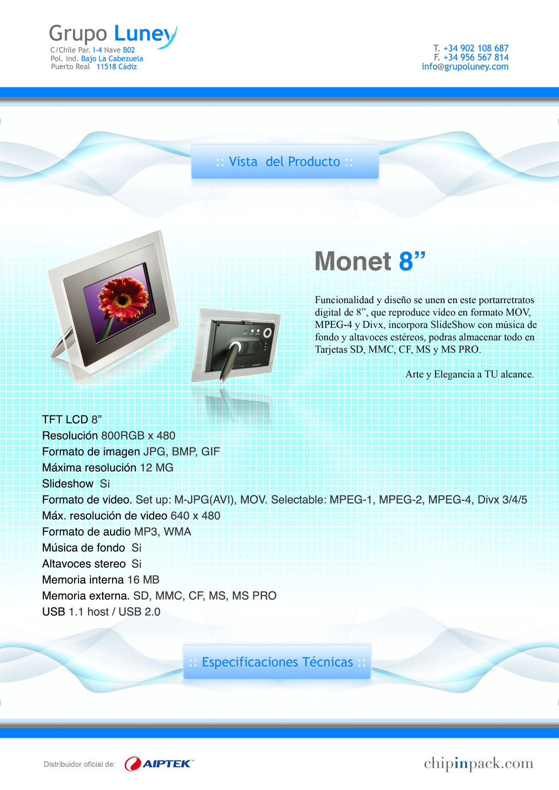 Aiptek MONET 8 User Manual