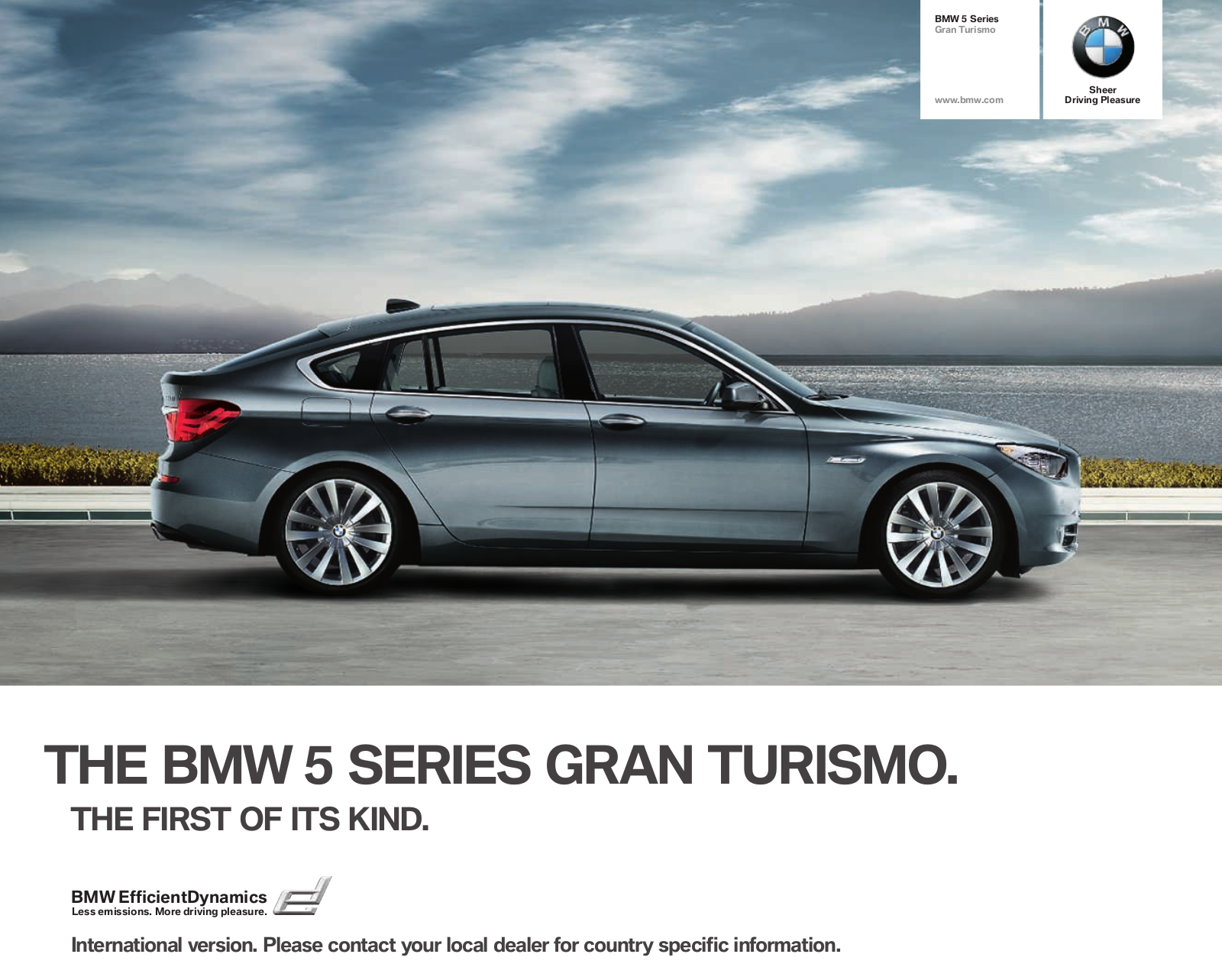 BMW 550I XDRIVE GRAN TURISMO  2010, 550I GRAN TURISMO  2010, 535D XDRIVE GRAN TURISMO  2010, 535I XDRIVE GRAN TURISMO  2010, 535D GRAN TURISMO  2010 BROCHURE