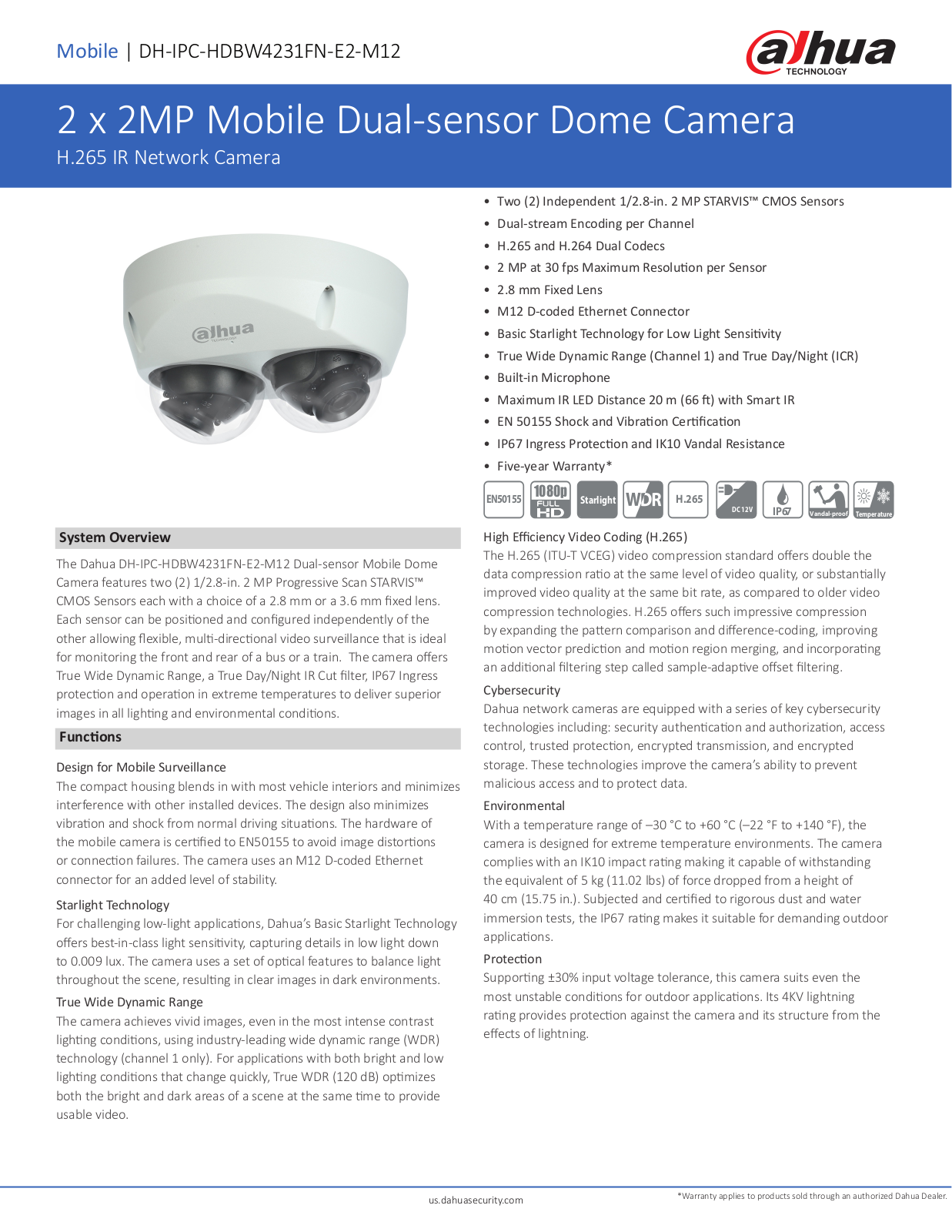 Dahua DH-IPC-HDBW4231FN-E2-M12 User Manual