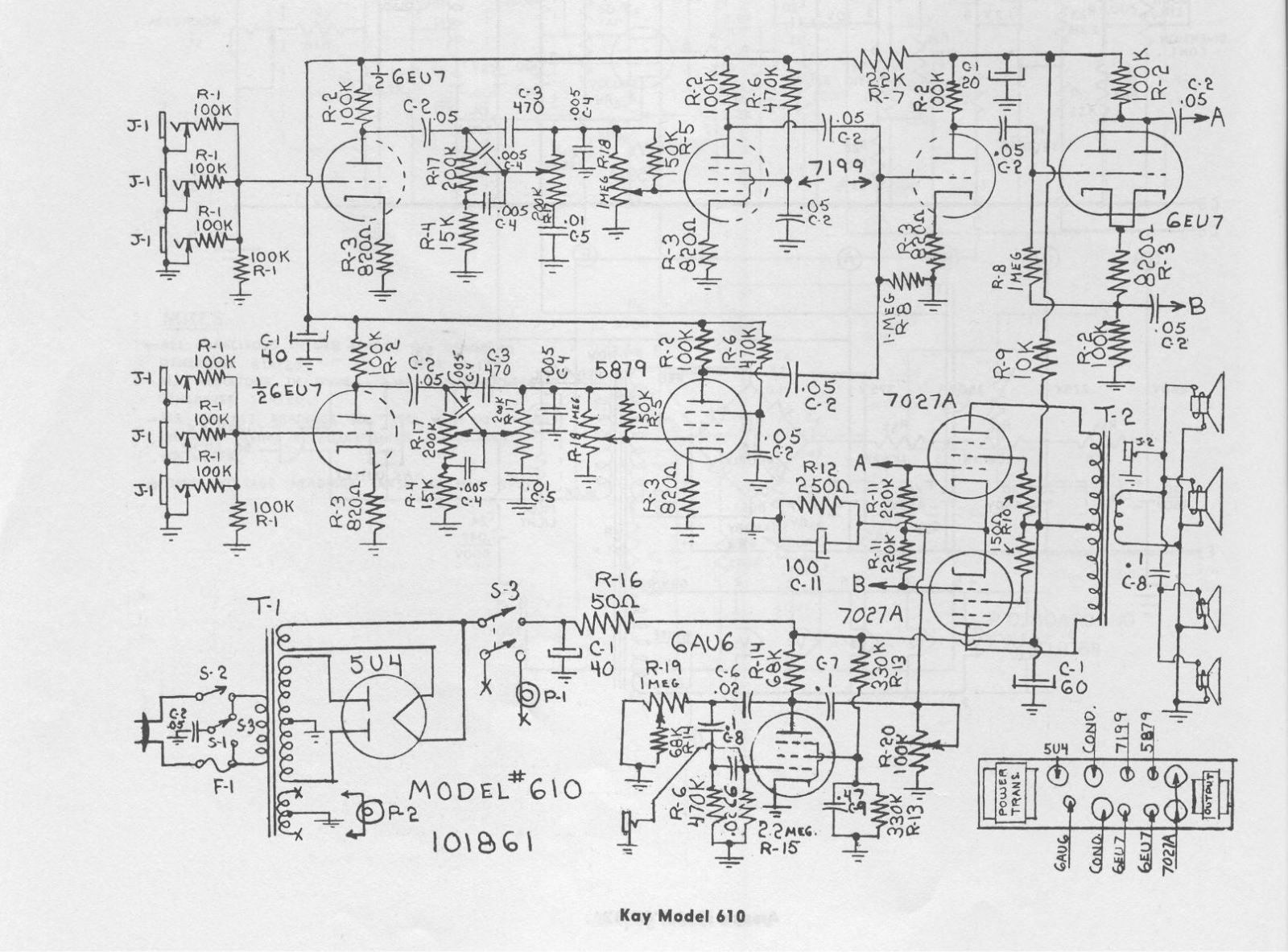 Kay 610 schematic