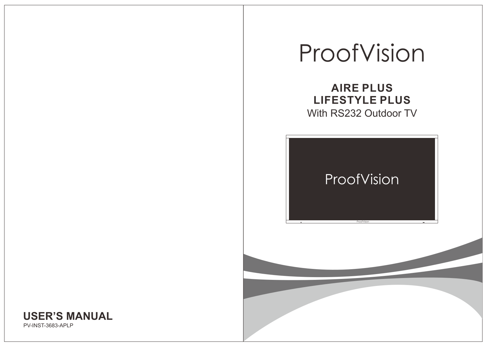 ProofVision PV43AP-232, PV65AP-232, PV75AP-232, PV55AP-232, PV43LP-232 User Manual - ManualMachine.com