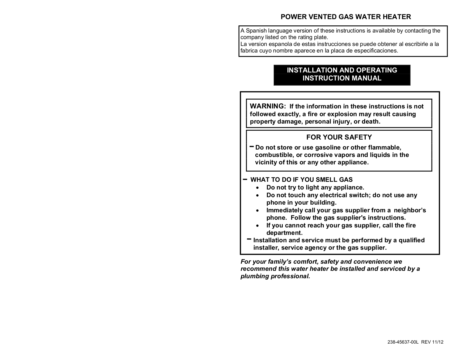 Bradford White TW4-75S-76B-3N User Manual