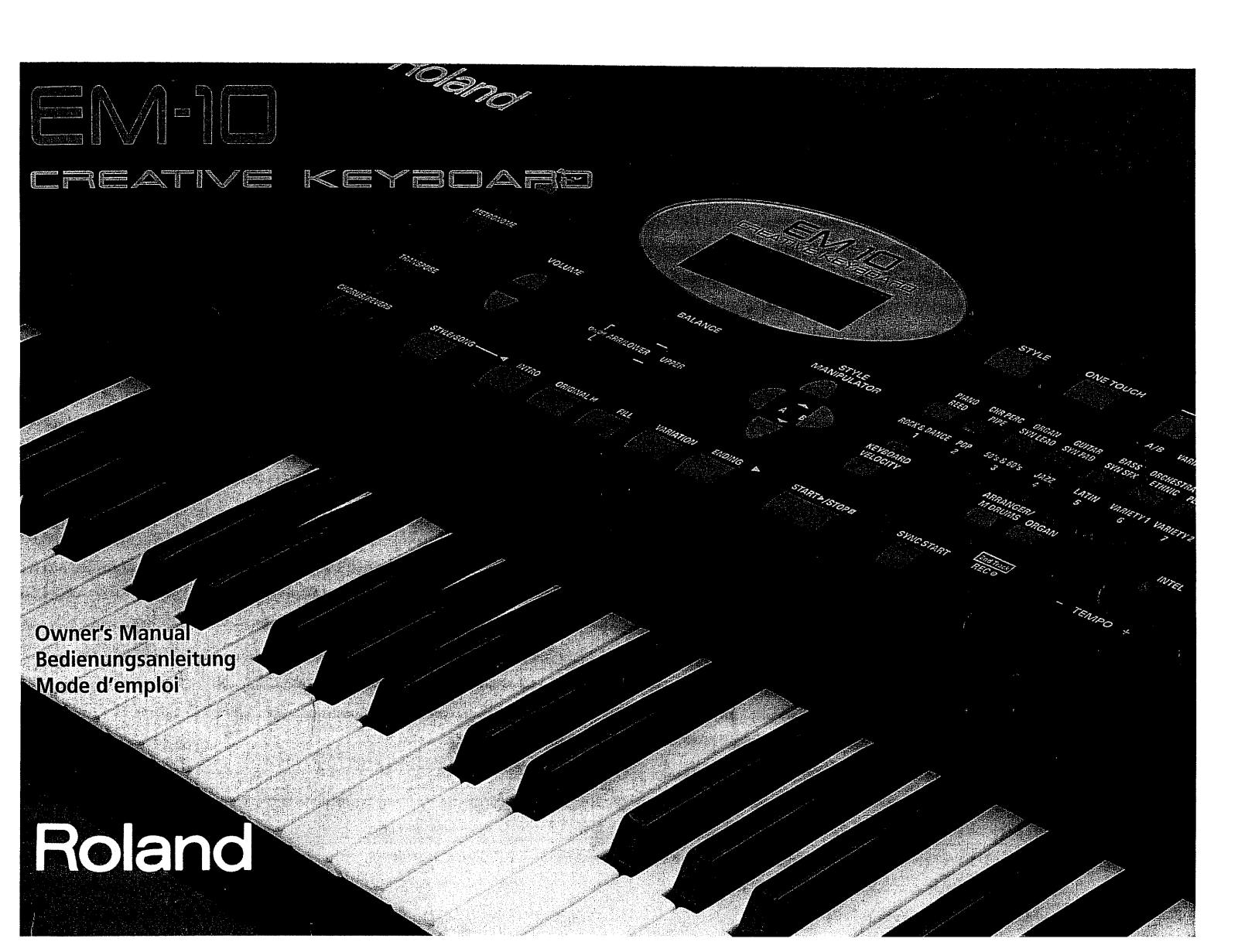 Roland Corporation EM-10 Owner's Manual