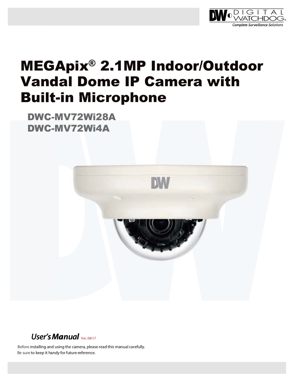 Digital Watchdog DWC-MV72Wi28A User Manual