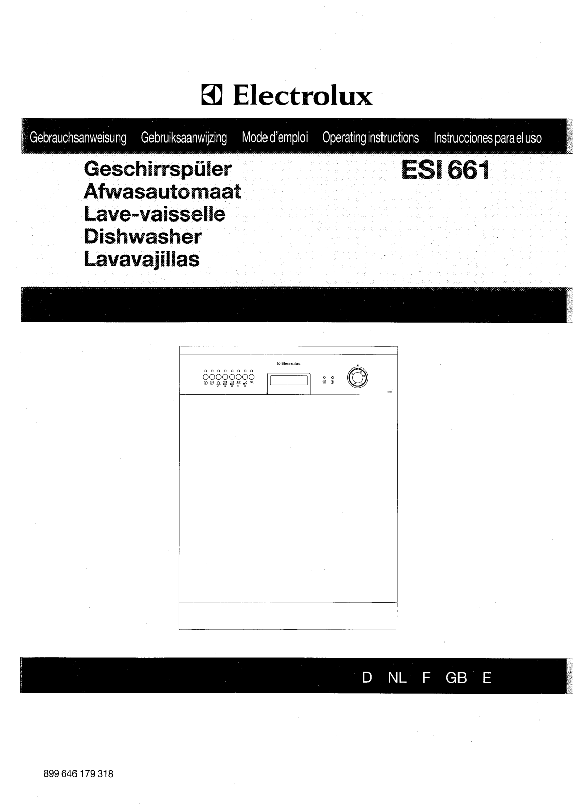 electrolux ESI661 User Manual