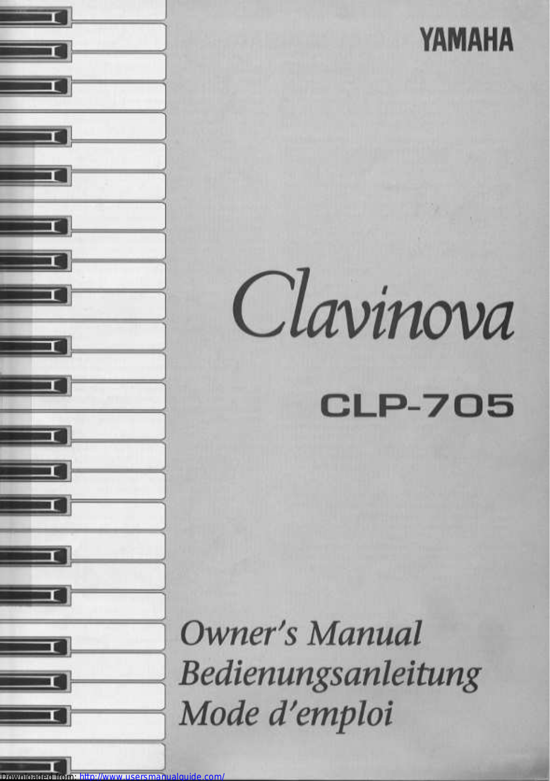 Yamaha Audio CLP-705 User Manual