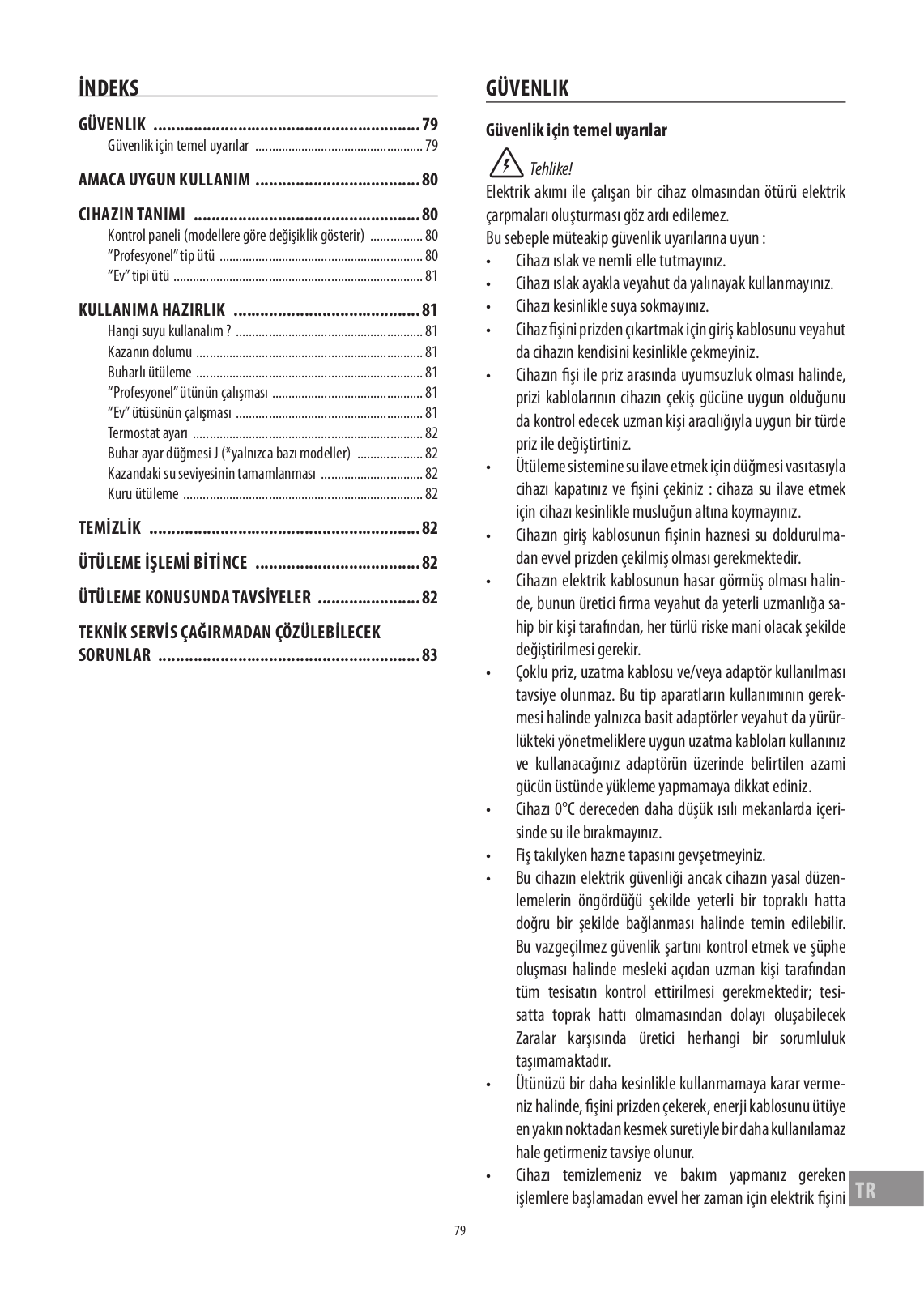 Delonghi PRO 1420, VVX 1420, VVX 1440, PRO 1440, PRO 1460 Instructions Manual