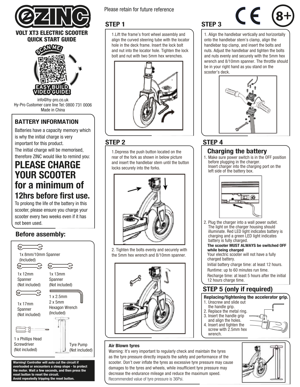 Zinc ZC05186 Instruction manual