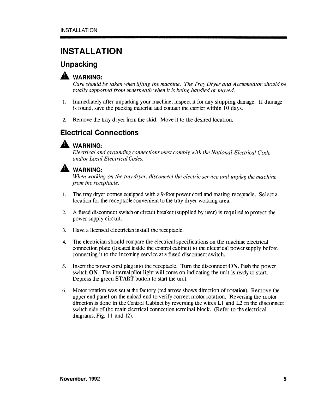 Champion Industries CTD-1800H Instruction Manual