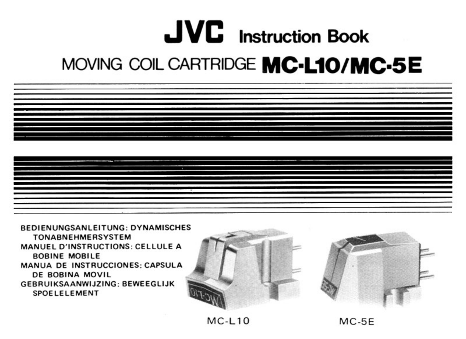 JVC MCL-10 Owners manual