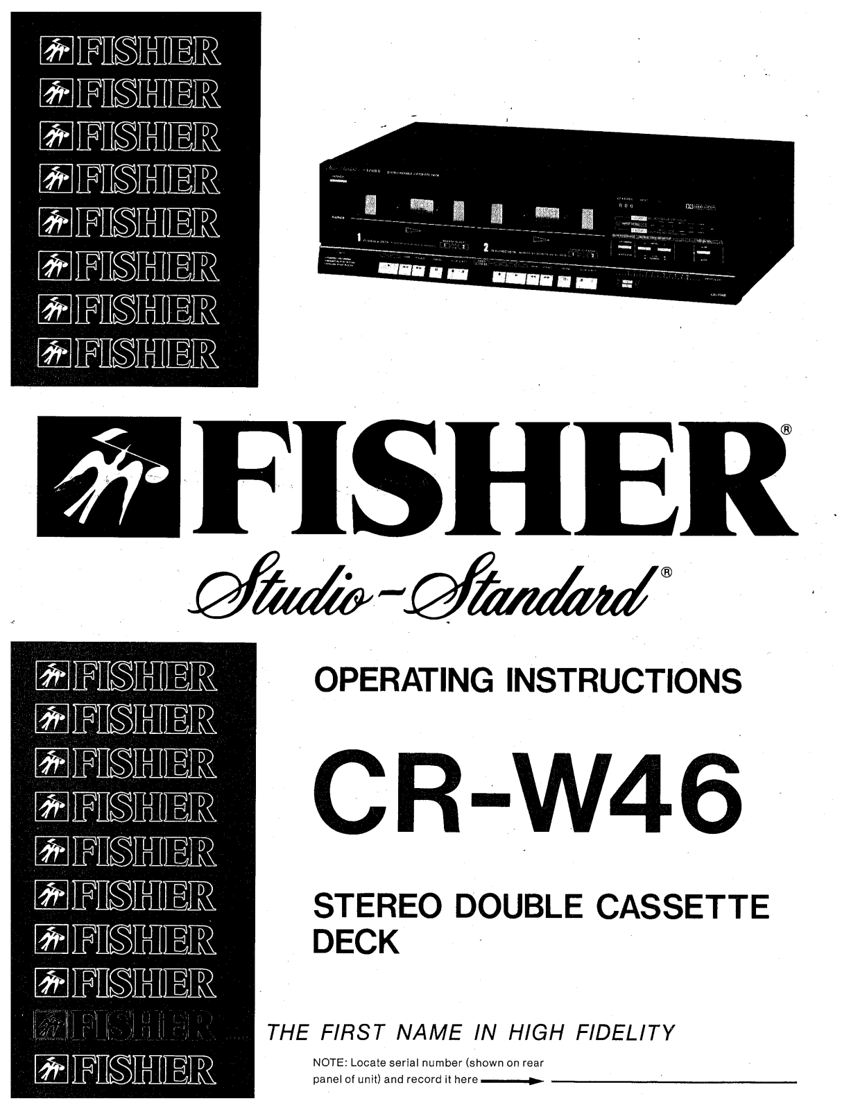 Fisher CRW-46 Owners Manual