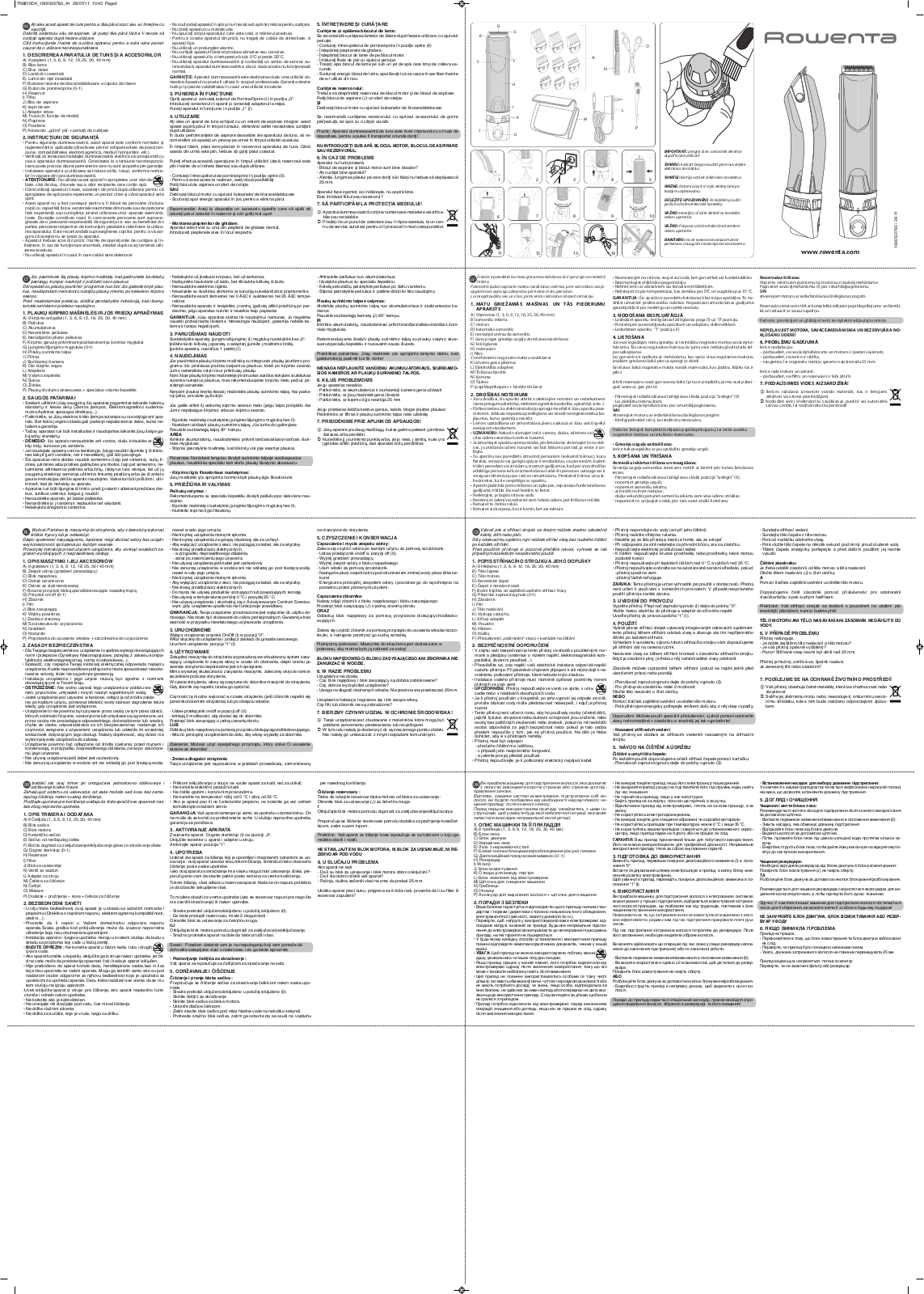 Rowenta TN9210 User Manual