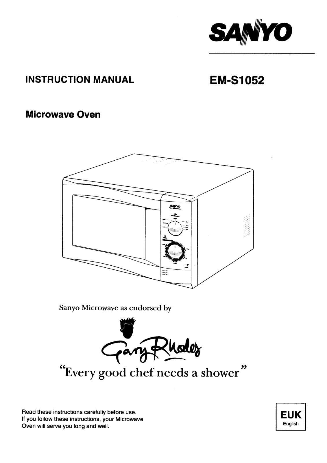 Sanyo EM-S1052 Instruction Manual