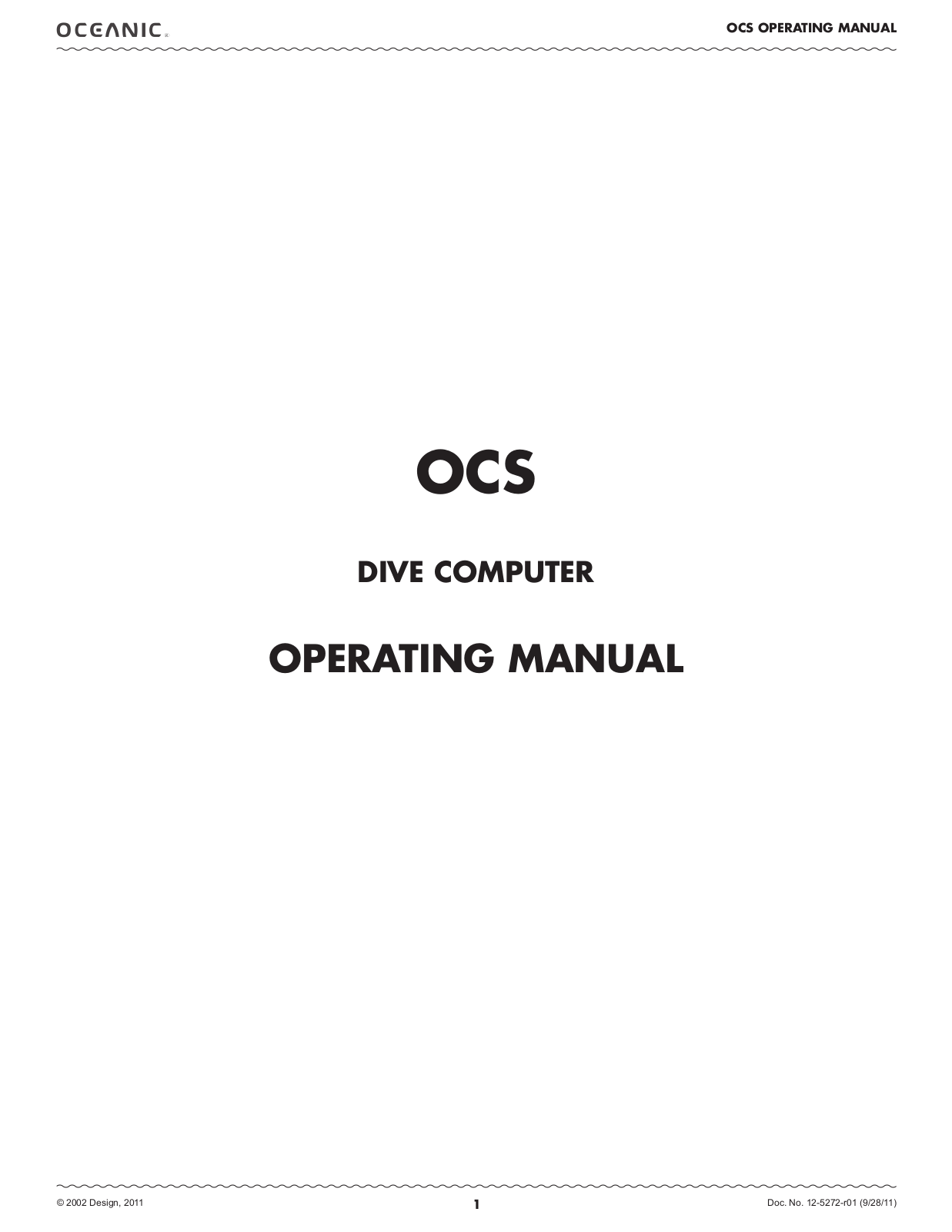 Oceanic OCS Operating Manual - ManualMachine.com