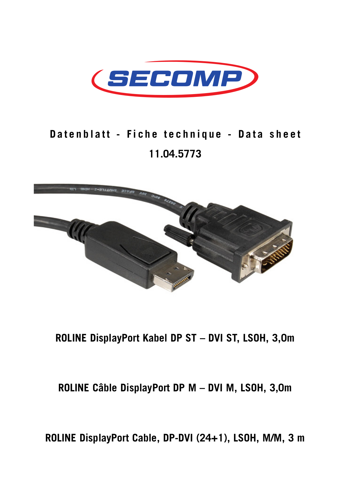 ROLINE 11045773 Datasheet - ManualMachine.com