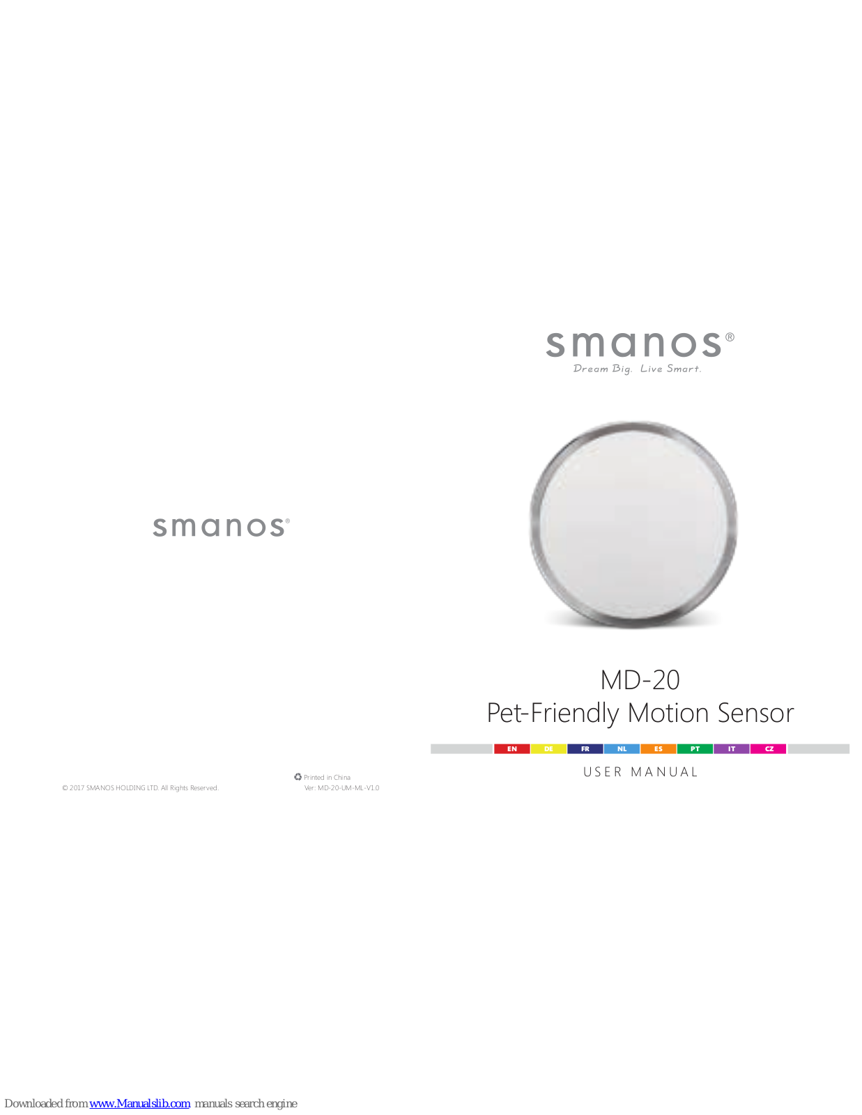 Smanos MD-20 User Manual