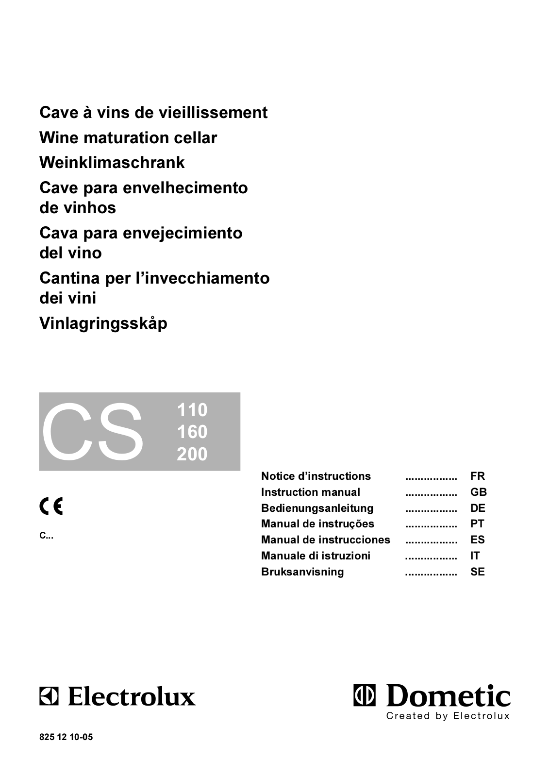 ELECTROLUX CS110D, CS200DV User Manual
