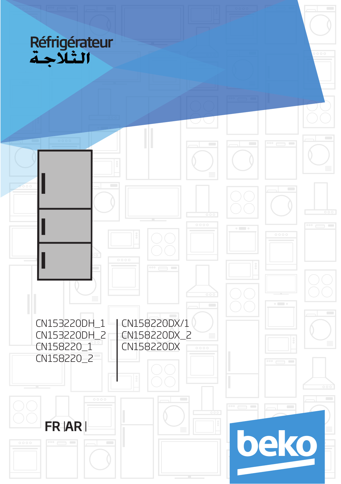 Beko CN153220DH_1, CN153220DH_2, CN158220_1, CN158220_2, CN158220DX/1 User manual