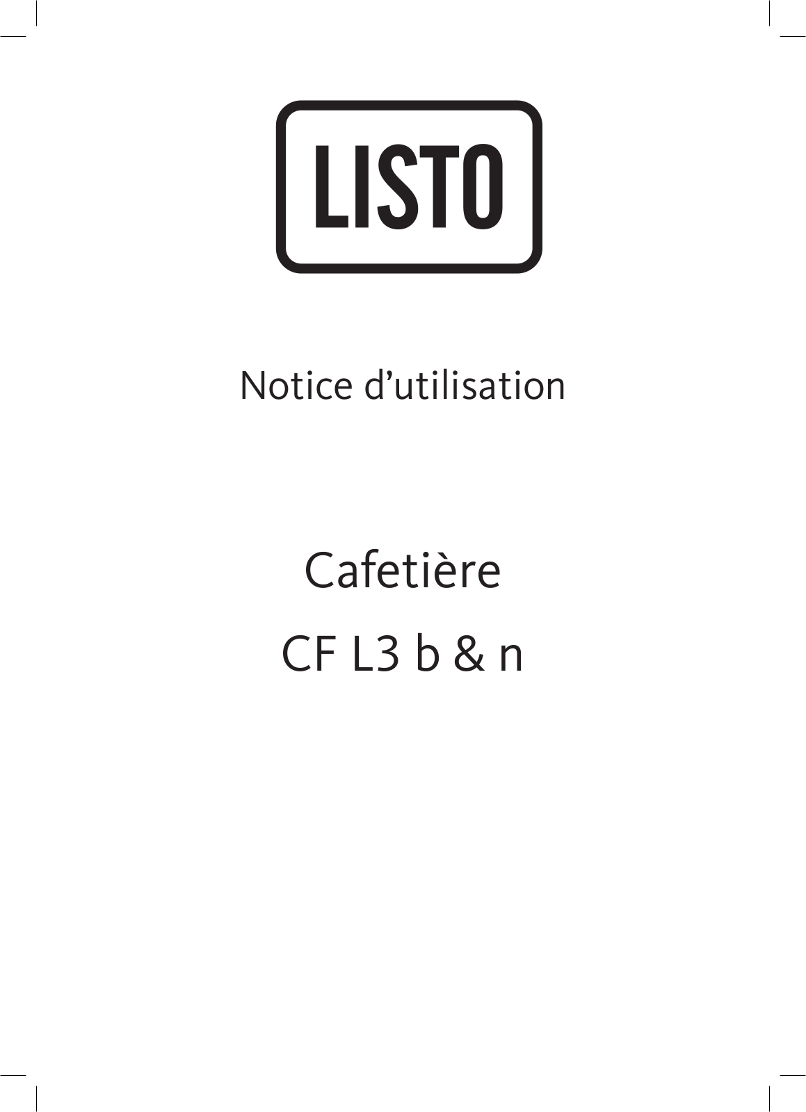 LISTO CF L3B User Manual