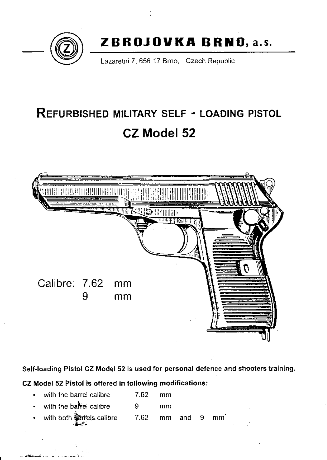 FIREARMS cz52 User Guide - ManualMachine.com