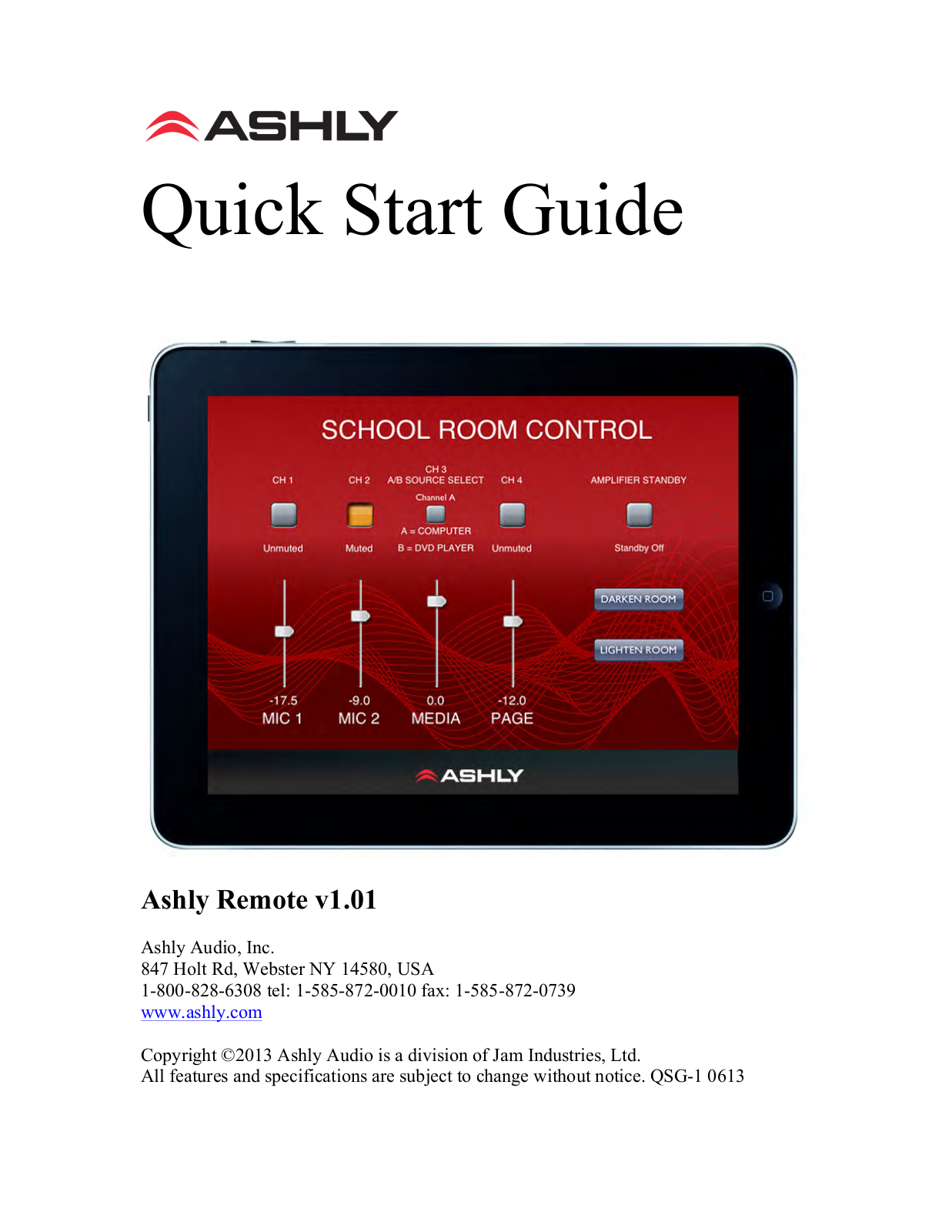 Ashly Remote v1.01 User guide - ManualMachine.com