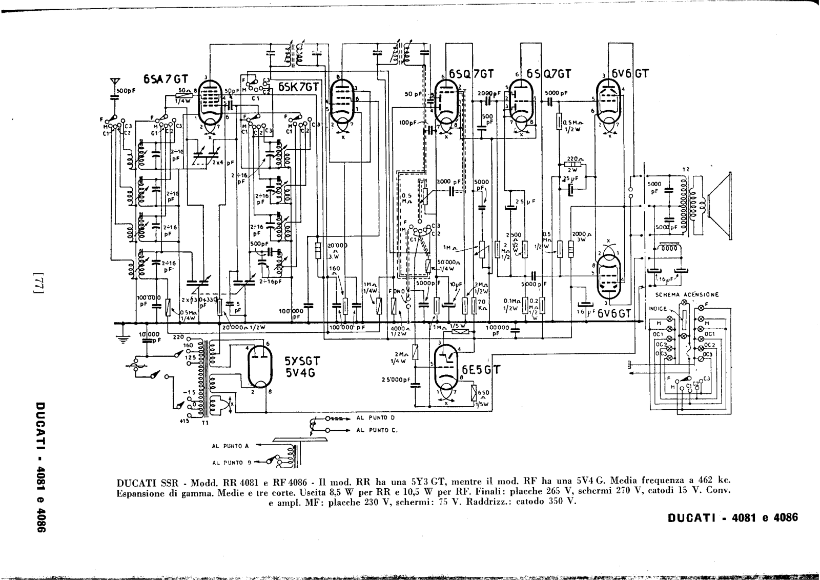 Ducati rr4081, rr4086 schematic