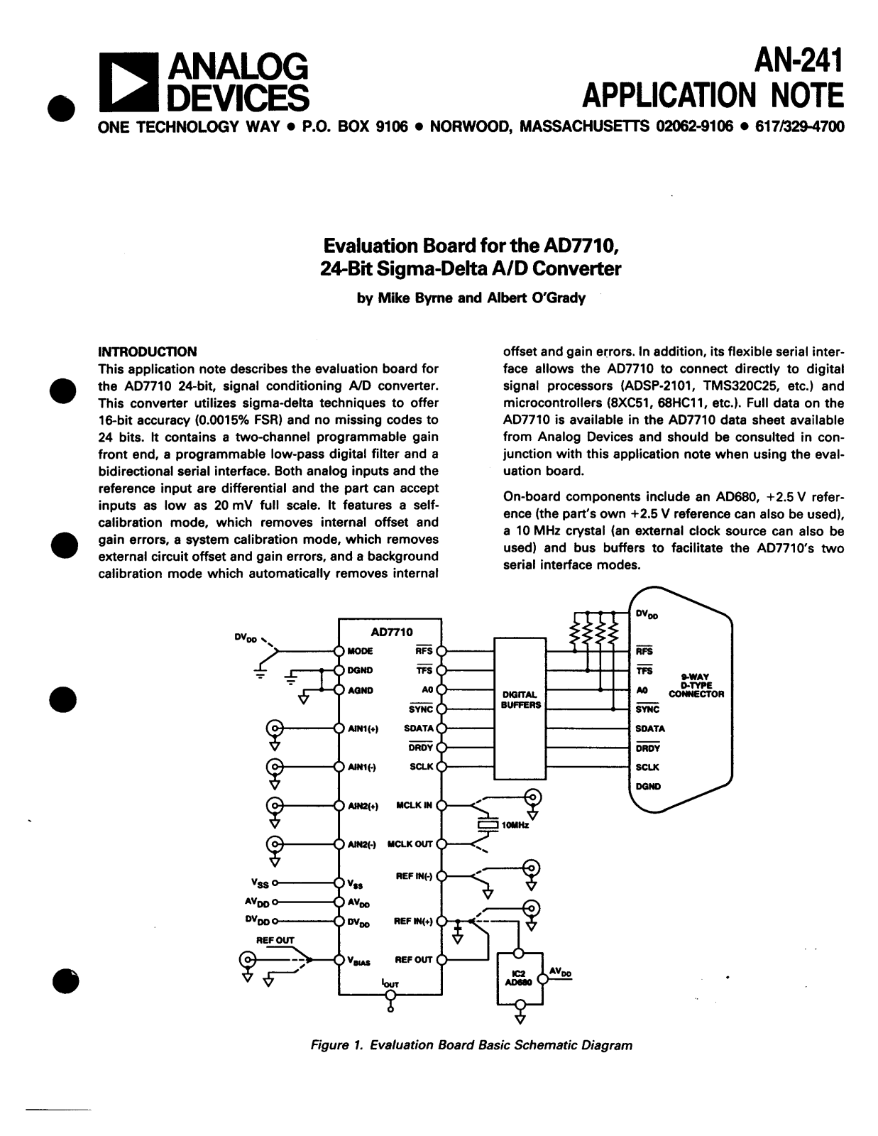 Analog Devices AN241 Application Notes