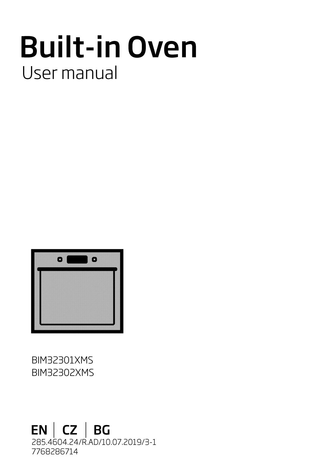 Beko BIM32302XMS, BIM32301XMS User manual