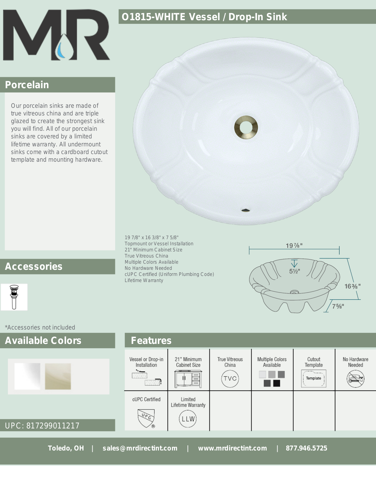 MR Direct MRDR1794 Specifications - ManualMachine.com