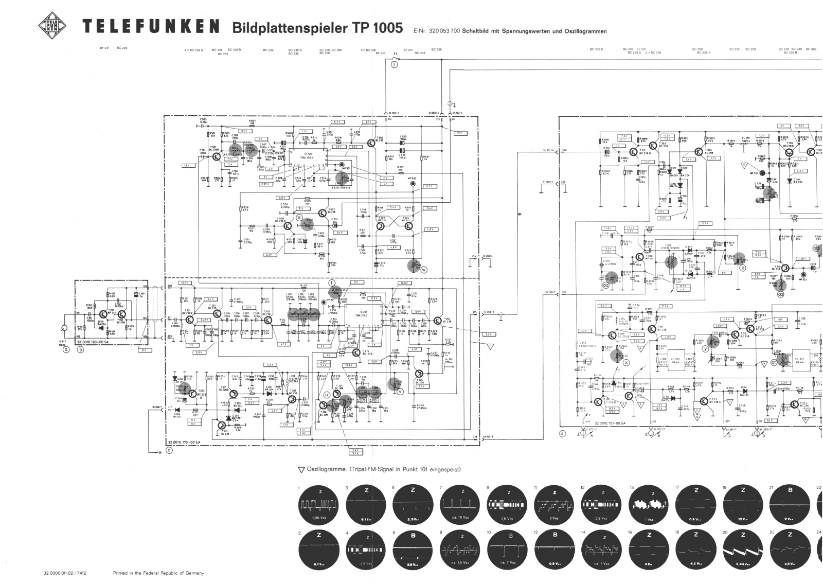 Telefunken TP-1005 Schematic