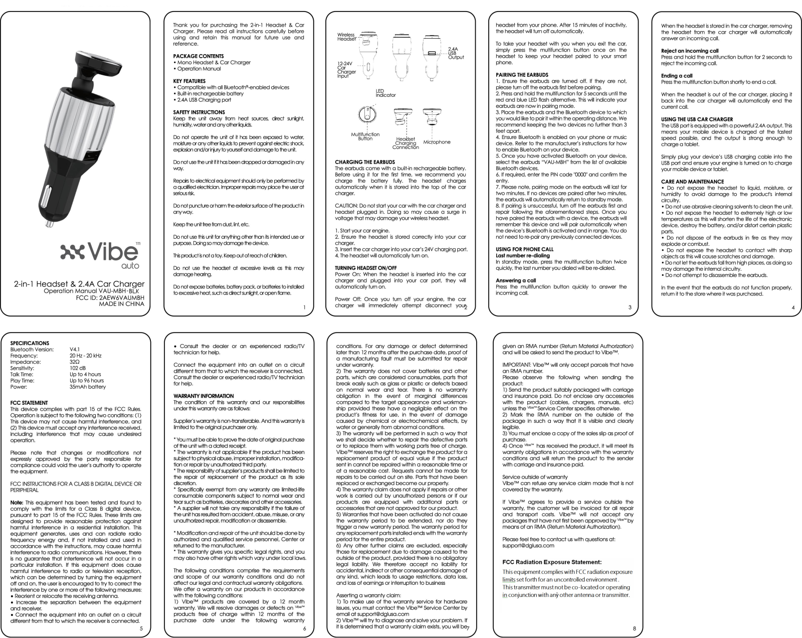 TESONIC VAUMBH Users manual