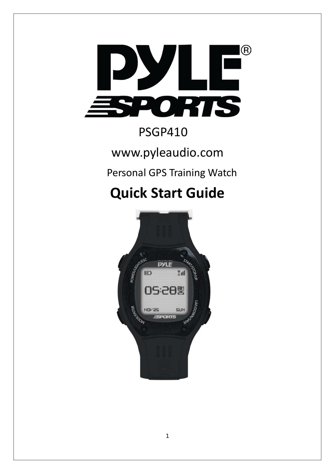 PYLE Audio PS-GP410 Quick Start Guide