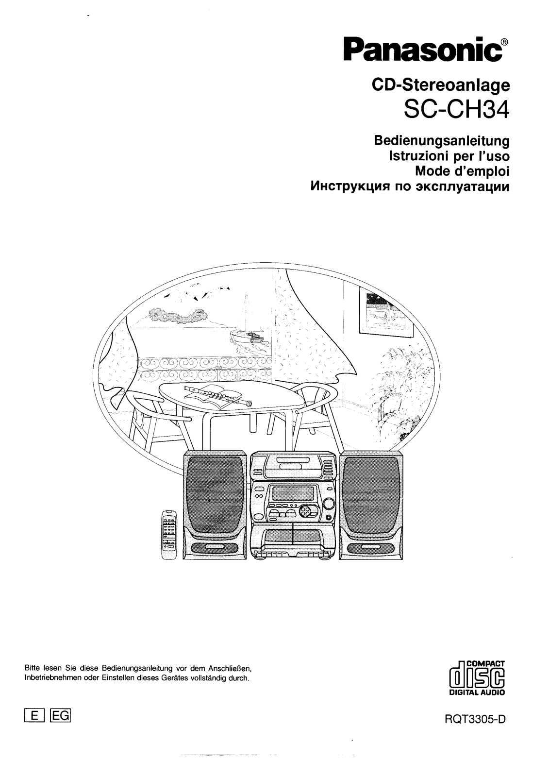 Panasonic SC-CH34 User Manual