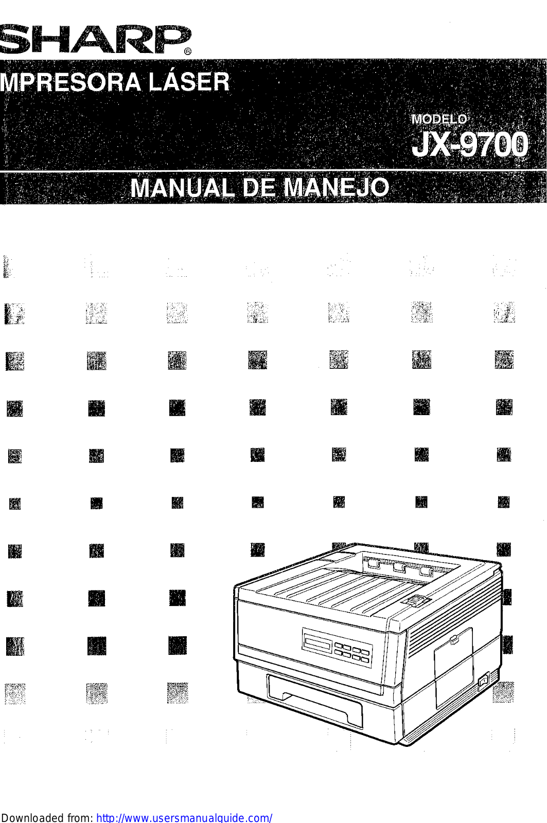 SHARP JX-9700 User Manual