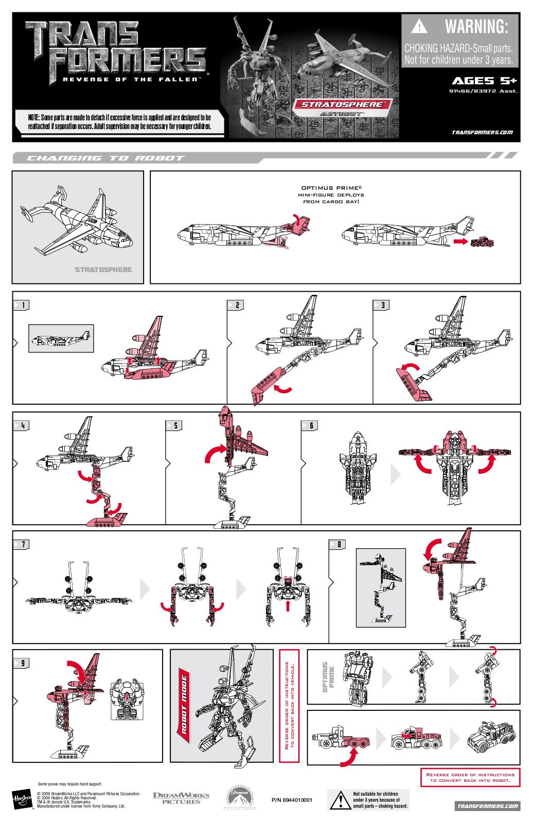 Hasbro TRANSFORMERS STRATOSPHERE User Manual - ManualMachine.com