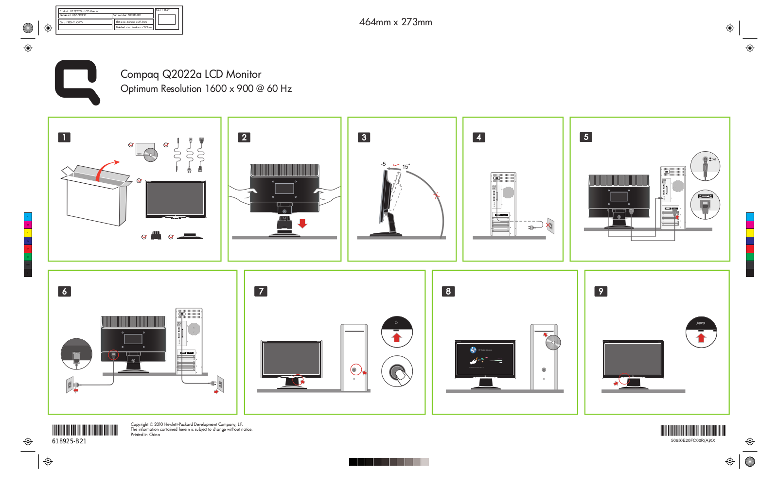 HP COMPAQ Q2022 User Manual