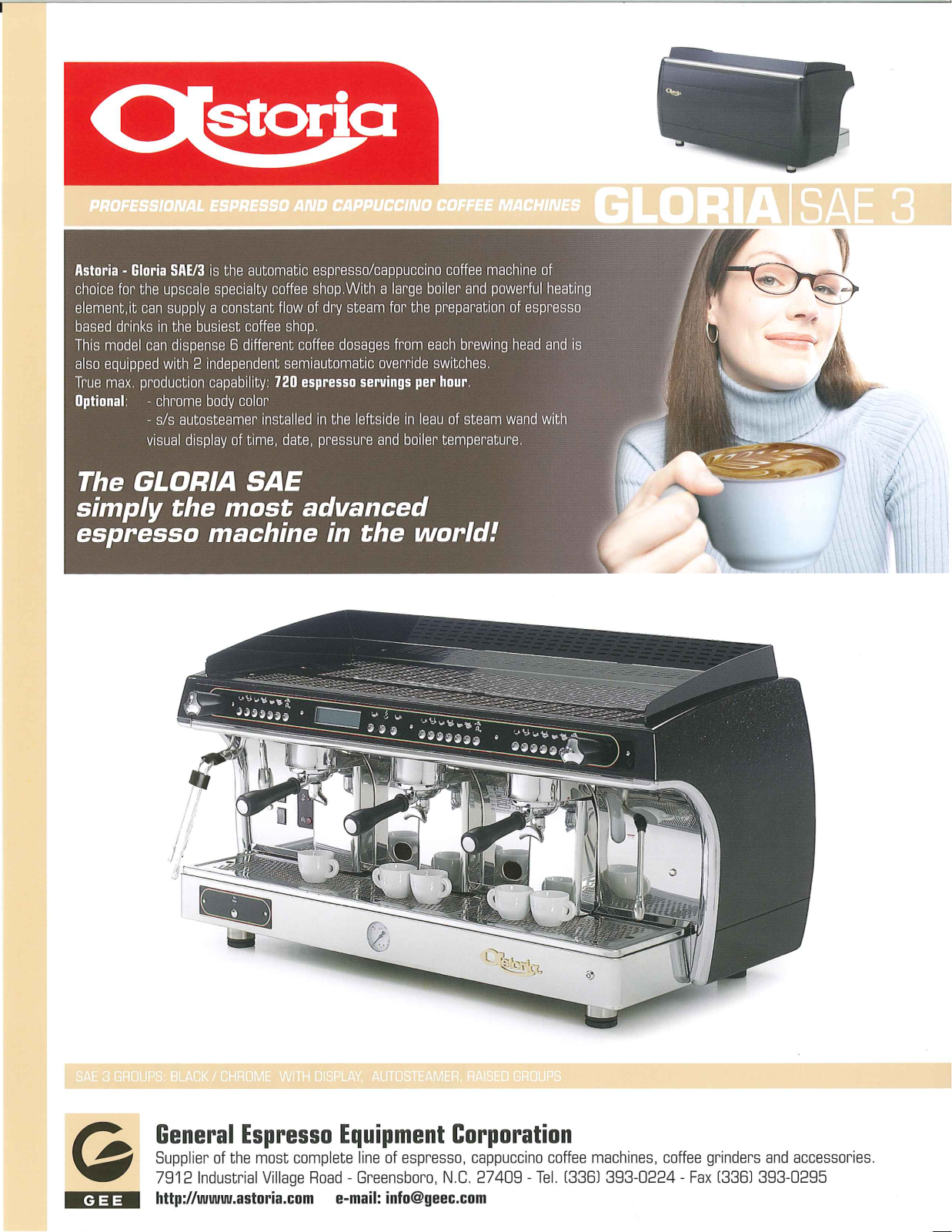 Astoria Gloria SAE-3 User Manual