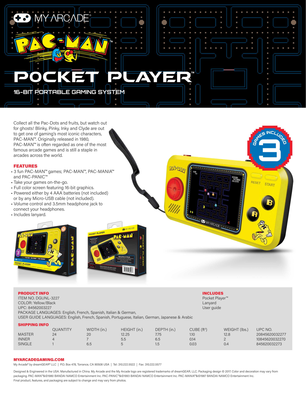 My Arcade KAIU1004 Specifications - ManualMachine.com