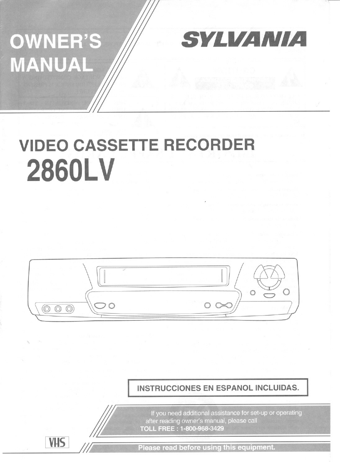 Sylvania 2860LV User Manual