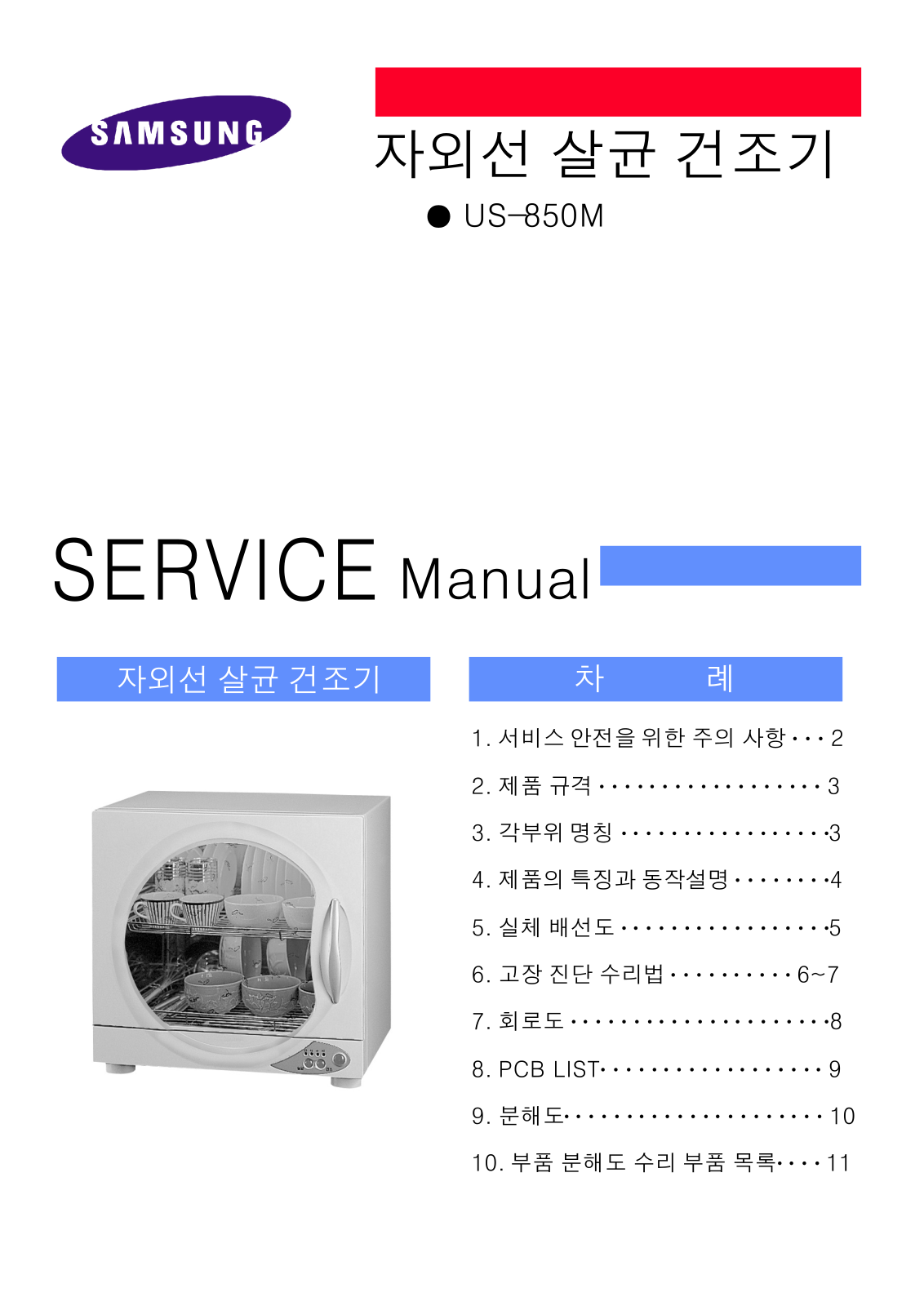 Samsung US-850M User Manual