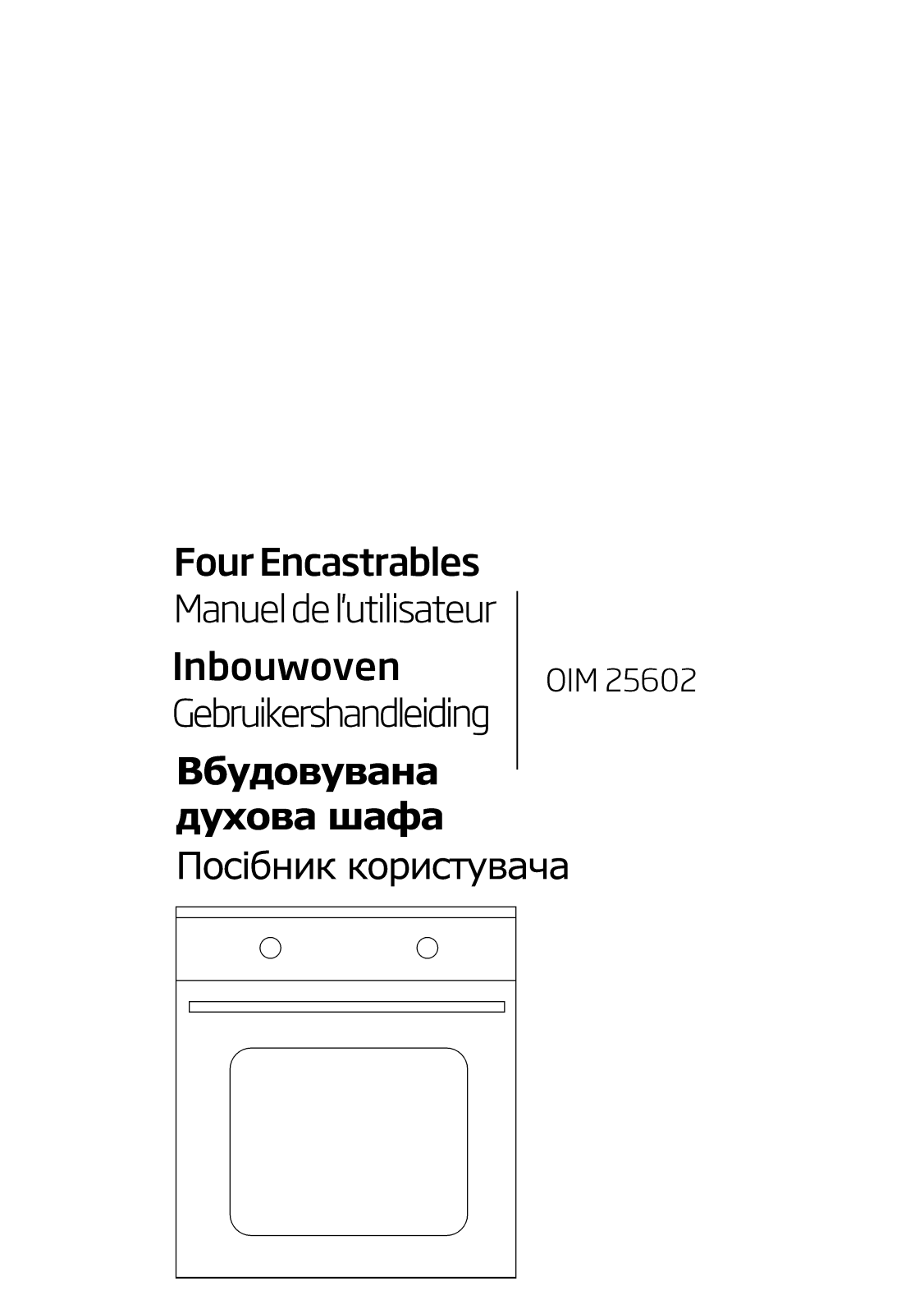 Beko OIM25602 User manual