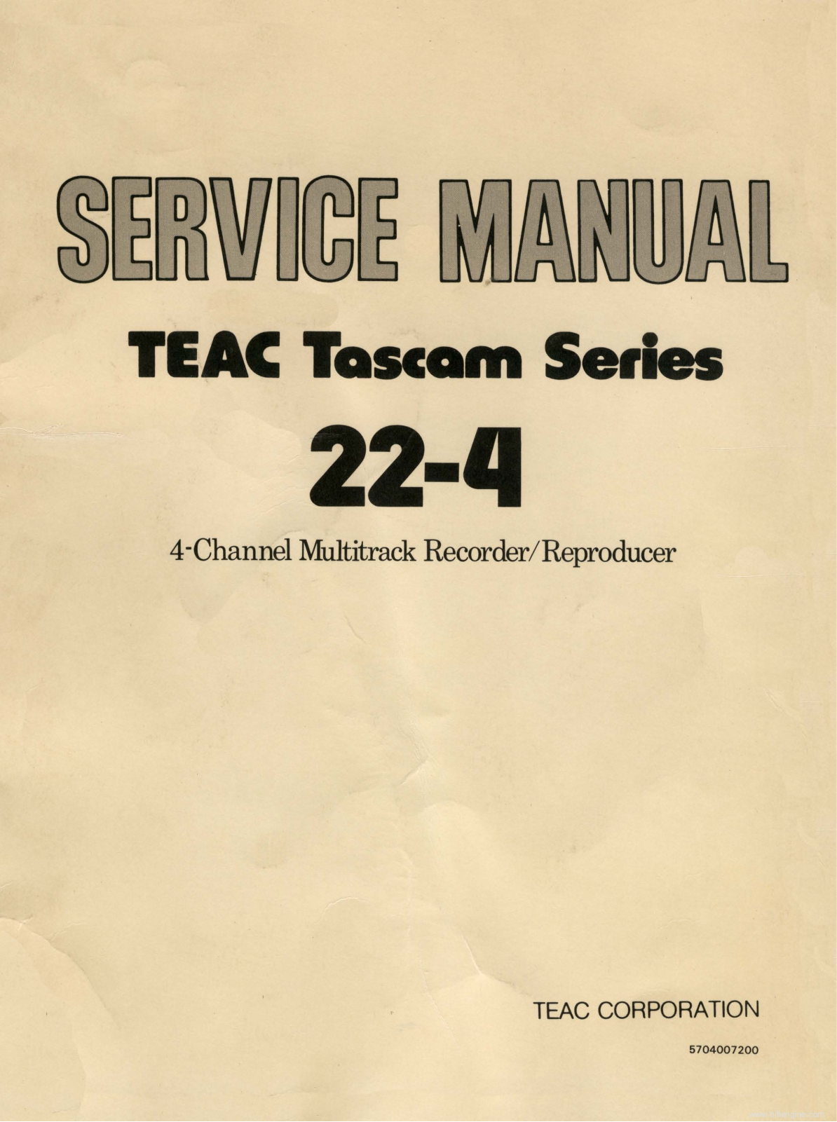 Tascam 22-4 Servise Manual