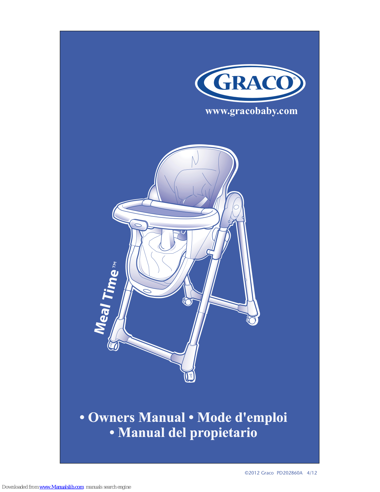 Graco PD202860A Owner's Manual