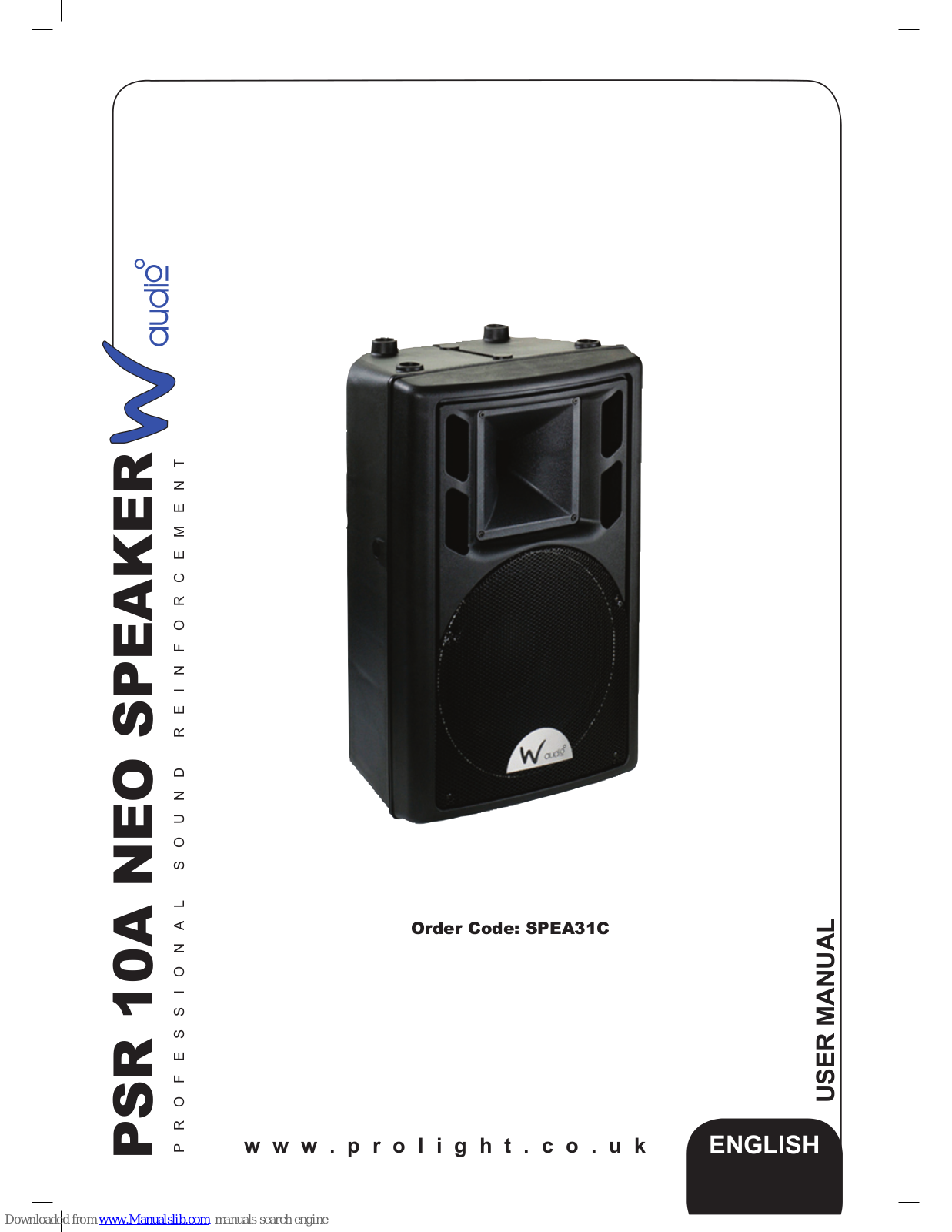 W Audio PSR-10A NEO User Manual